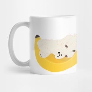 Cute Banana Maltipoo Mug